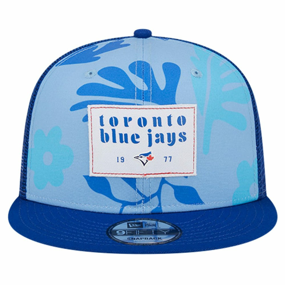 Royal Toronto Blue Jays New Era Bikini Bottom Trucker 9FIFTY Snapback Hat