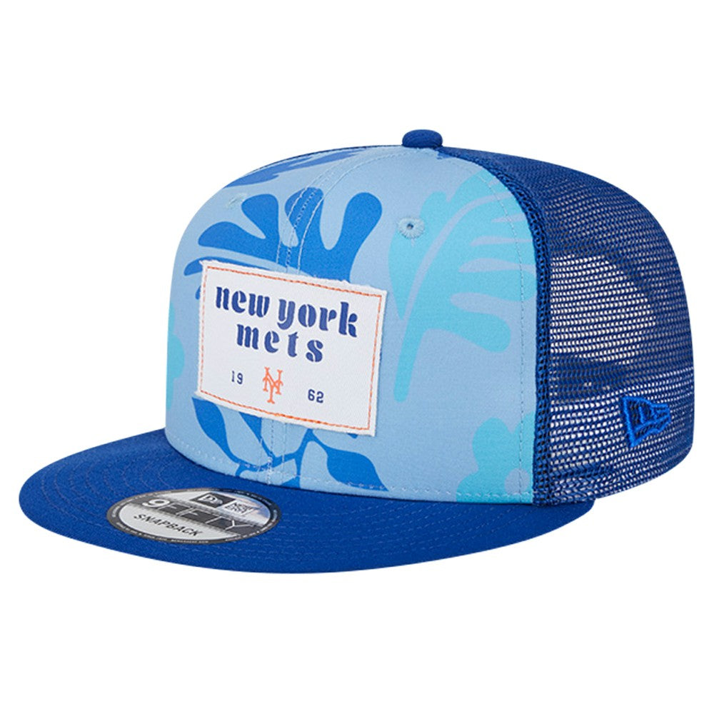 Royal New York Mets New Era Bikini Bottom Trucker 9FIFTY Snapback Hat