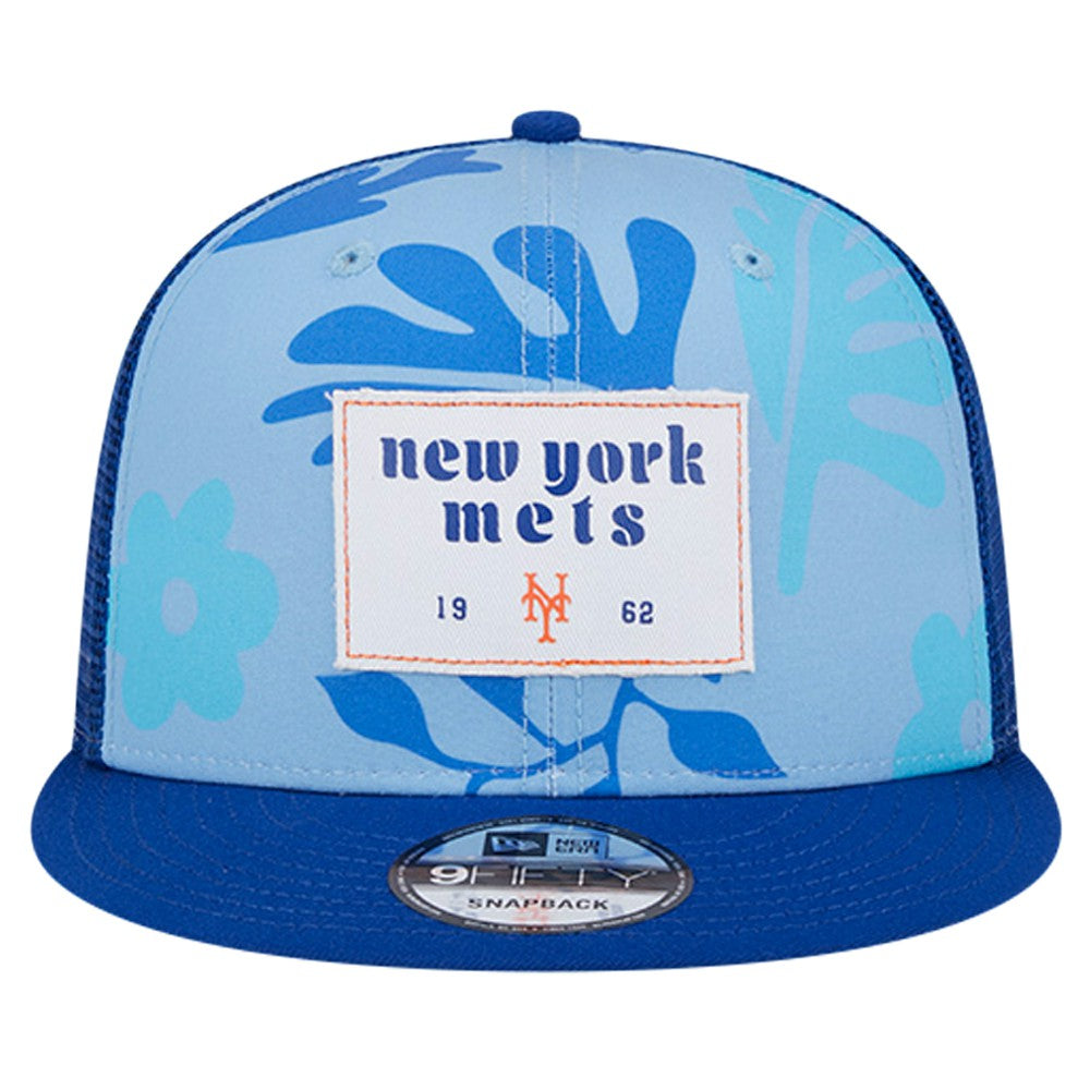 Royal New York Mets New Era Bikini Bottom Trucker 9FIFTY Snapback Hat