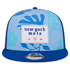 Royal New York Mets New Era Bikini Bottom Trucker 9FIFTY Snapback Hat