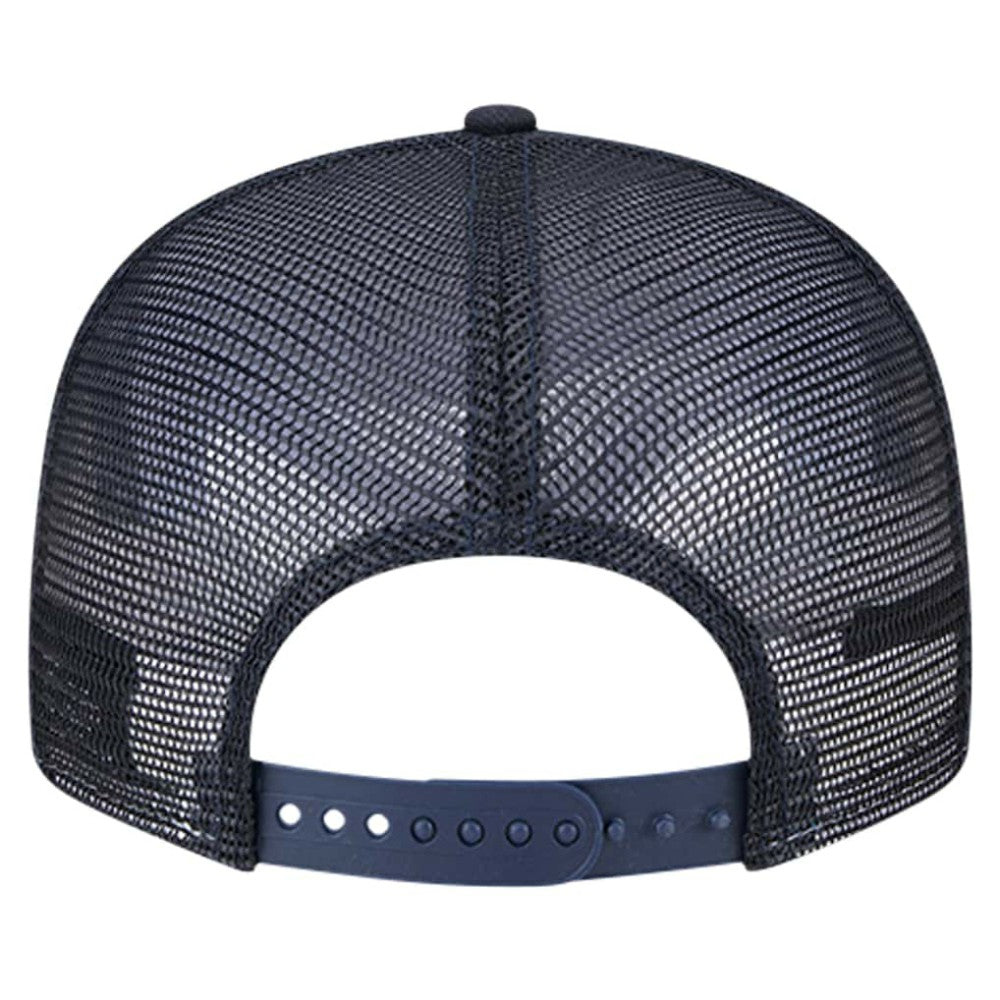 Navy Atlanta Braves New Era Bikini Bottom Trucker 9FIFTY Snapback Hat