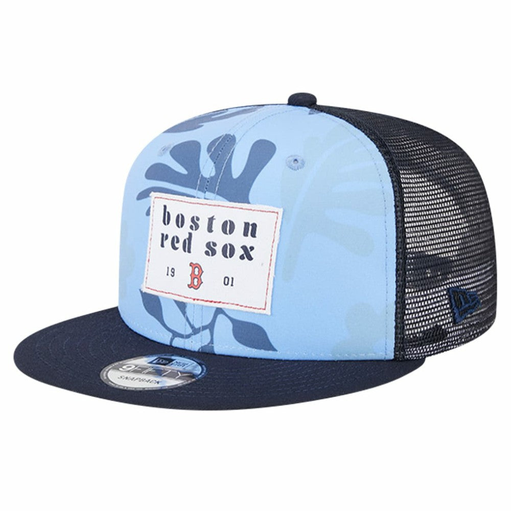 Navy Boston Red Sox New Era Bikini Bottom Trucker 9FIFTY Snapback Hat