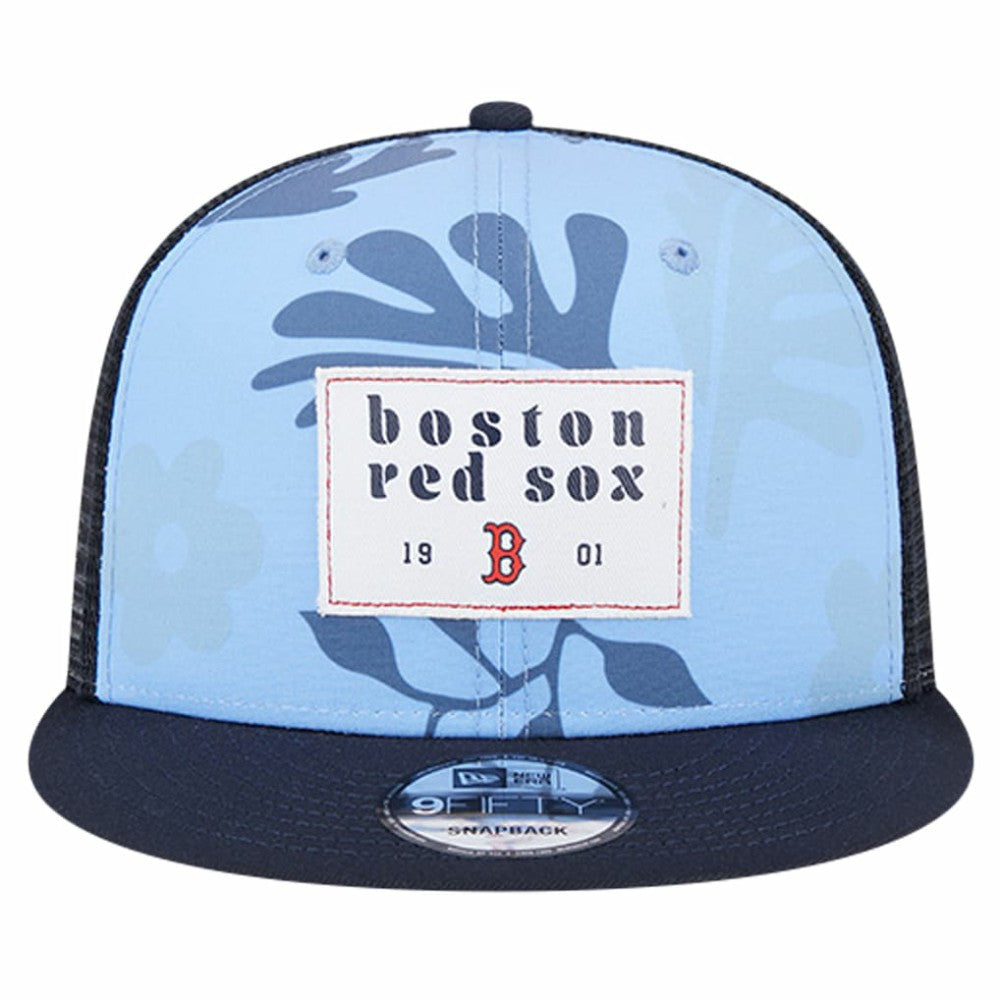 Navy Boston Red Sox New Era Bikini Bottom Trucker 9FIFTY Snapback Hat