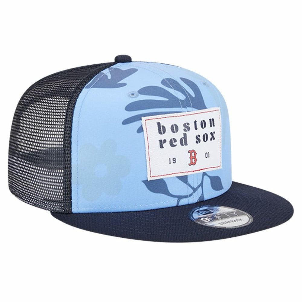 Navy Boston Red Sox New Era Bikini Bottom Trucker 9FIFTY Snapback Hat