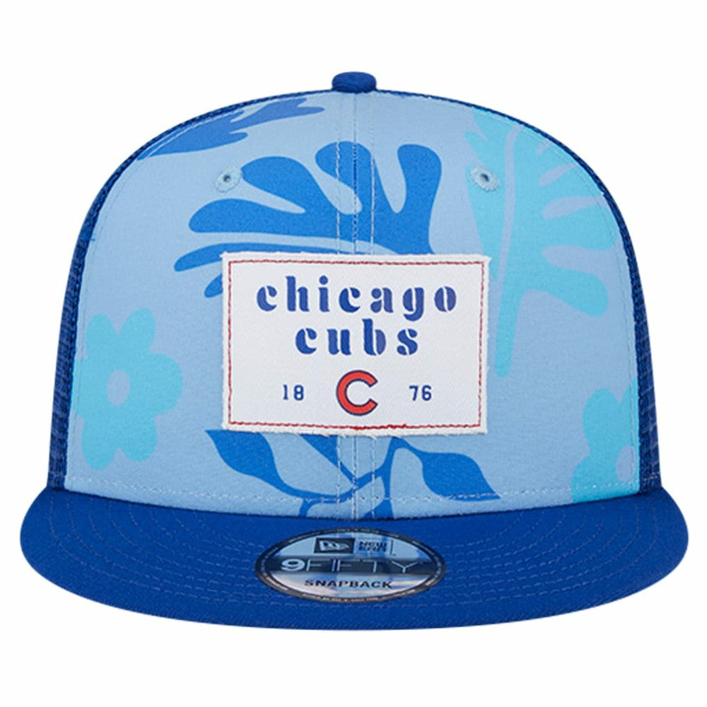 Royal Chicago Cubs New Era Bikini Bottom Trucker 9FIFTY Snapback Hat