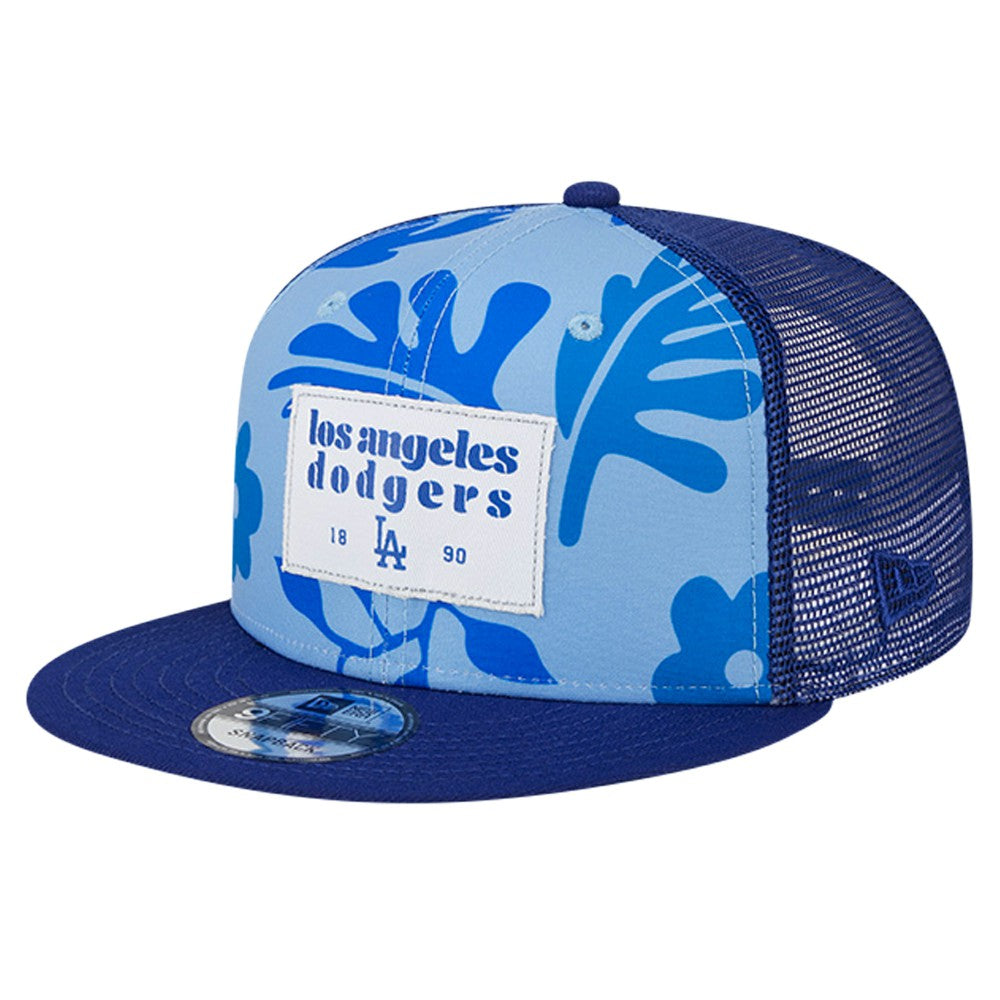 Royal Los Angeles Dodgers New Era Bikini Bottom Trucker 9FIFTY Snapback Hat