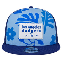 Royal Los Angeles Dodgers New Era Bikini Bottom Trucker 9FIFTY Snapback Hat