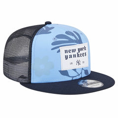 Navy New York Yankees New Era Bikini Bottom Trucker 9FIFTY Snapback Hat