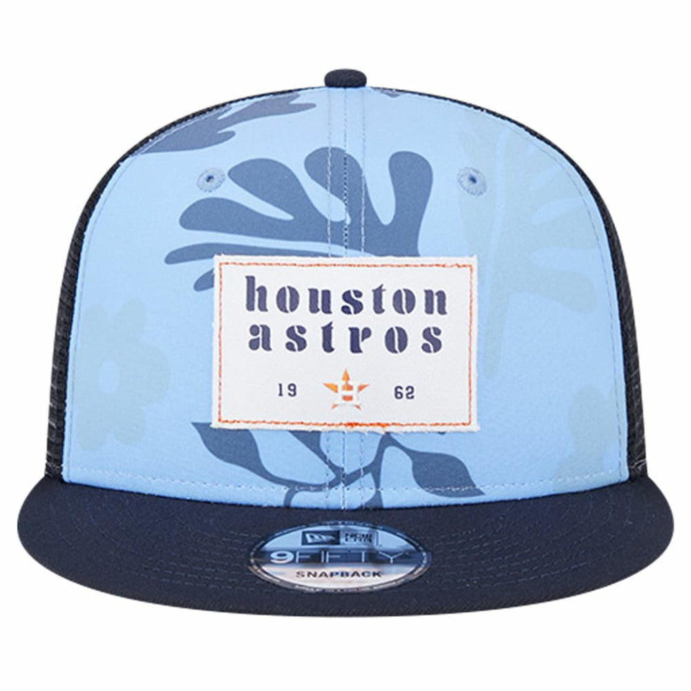 Navy Houston Astros New Era Bikini Bottom Trucker 9FIFTY Snapback Hat