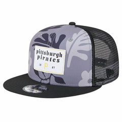 Black Pittsburgh Pirates New Era Bikini Bottom Trucker 9FIFTY Snapback Hat