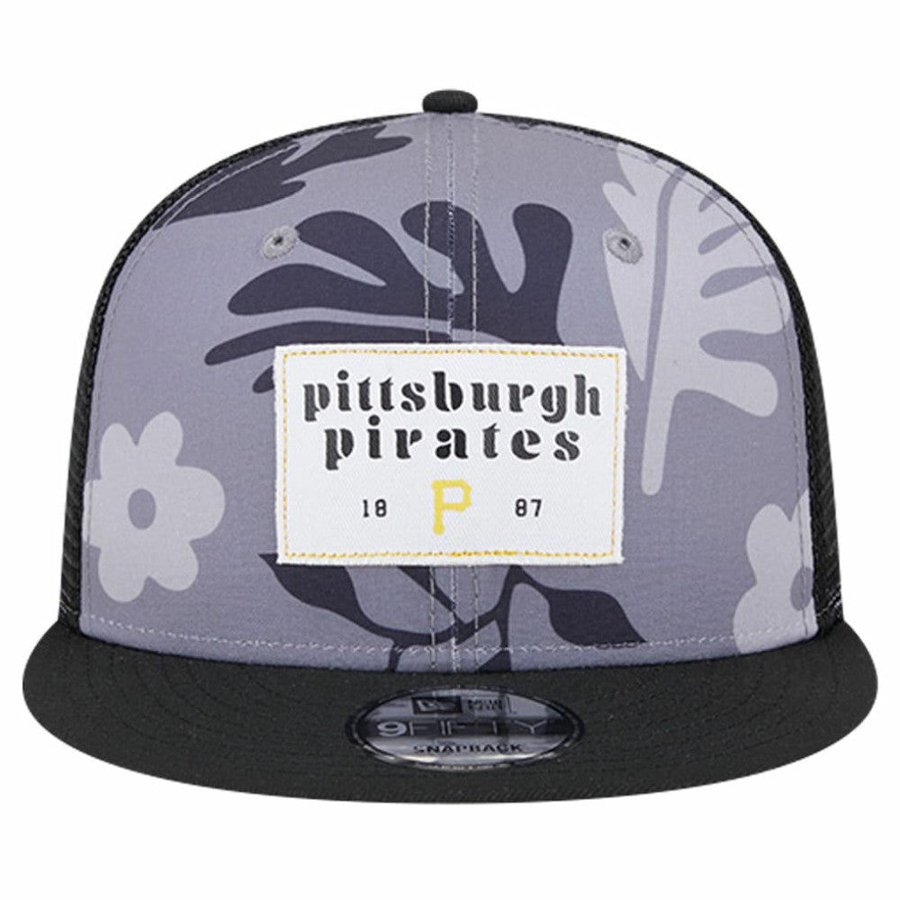 Black Pittsburgh Pirates New Era Bikini Bottom Trucker 9FIFTY Snapback Hat