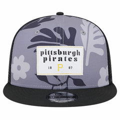Black Pittsburgh Pirates New Era Bikini Bottom Trucker 9FIFTY Snapback Hat