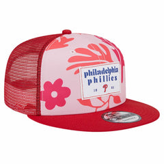 Red Philadelphia Phillies New Era Bikini Bottom Trucker 9FIFTY Snapback Hat