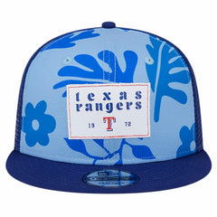 Royal Texas Rangers New Era Bikini Bottom Trucker 9FIFTY Snapback Hat