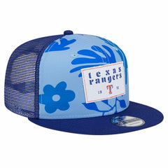 Royal Texas Rangers New Era Bikini Bottom Trucker 9FIFTY Snapback Hat