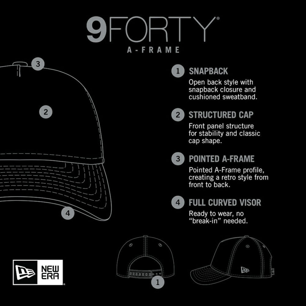 Retro Wordmark A-Frame 9FORTY Adjustable Hat - San Francisco 49ers Hats