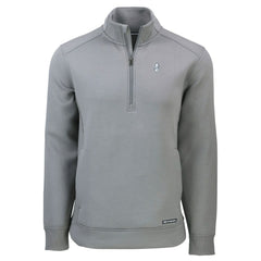 Gray Chicago Cubs Cutter & Buck Cooperstown Collection Roam Eco Recycled Quarter-Zip Pullover