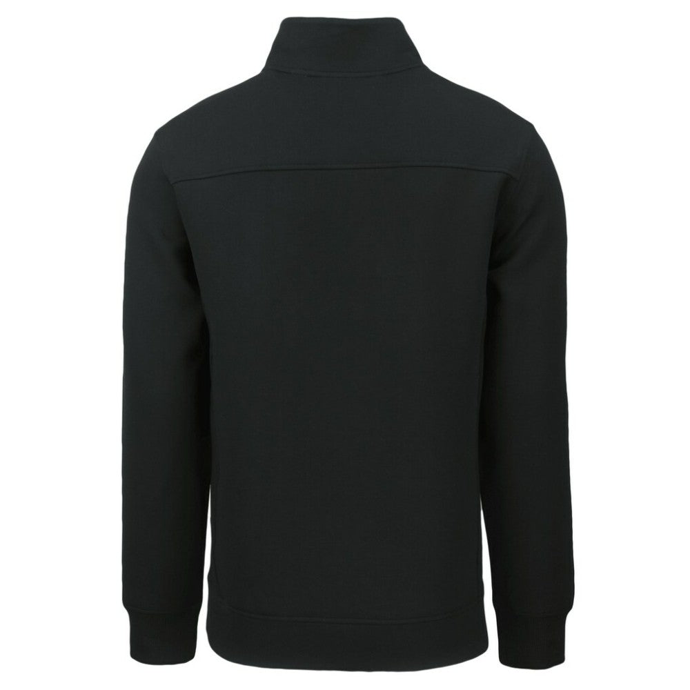 Black Houston Astros Cutter & Buck Cooperstown Collection Roam Eco Recycled Quarter-Zip Pullover