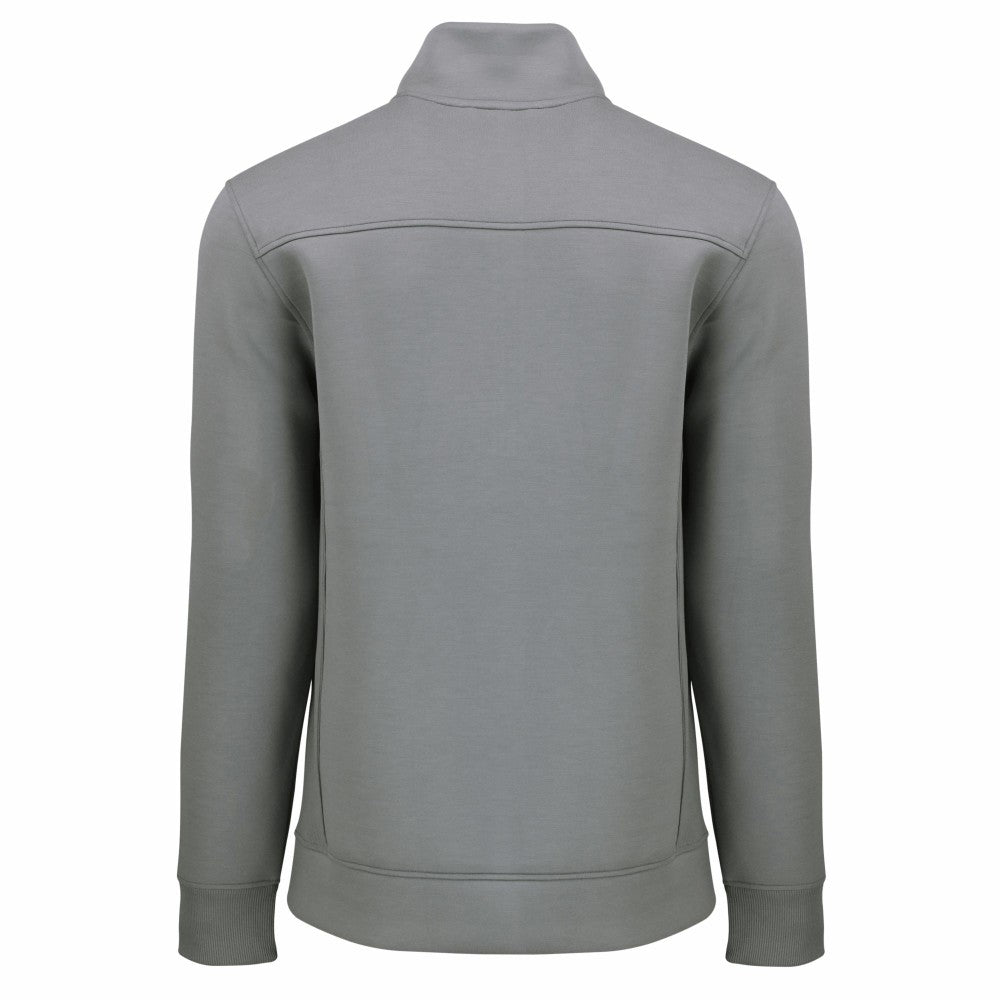 Gray Milwaukee Brewers Cutter & Buck Cooperstown Collection Roam Eco Recycled Quarter-Zip Pullover