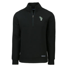 Black Athletics Cutter & Buck Cooperstown Collection Roam Eco Recycled Quarter-Zip Pullover