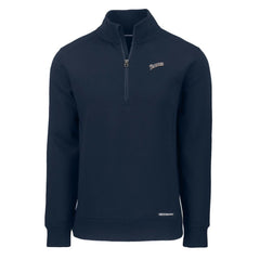 Navy San Diego Padres Cutter & Buck Cooperstown Collection Roam Eco Recycled Quarter-Zip Pullover