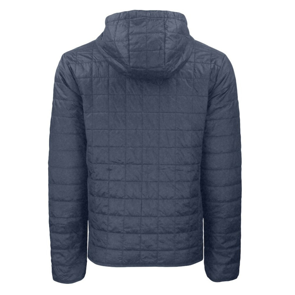 Anthracite Chicago Cubs Cutter & Buck Cooperstown Collection Rainier Primaloft Eco Full-Zip Hooded Jacket
