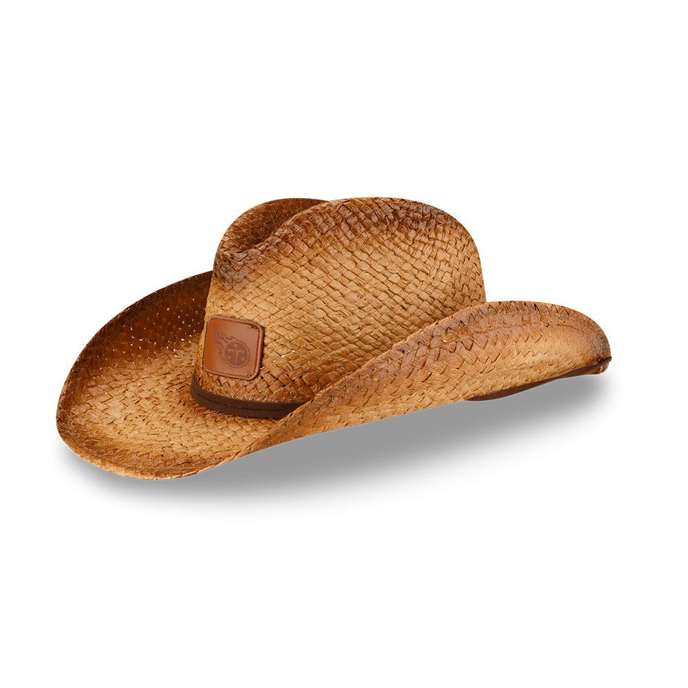 Unisex Dutton Curved Brim Straw Hat - Tennessee Titans Hats