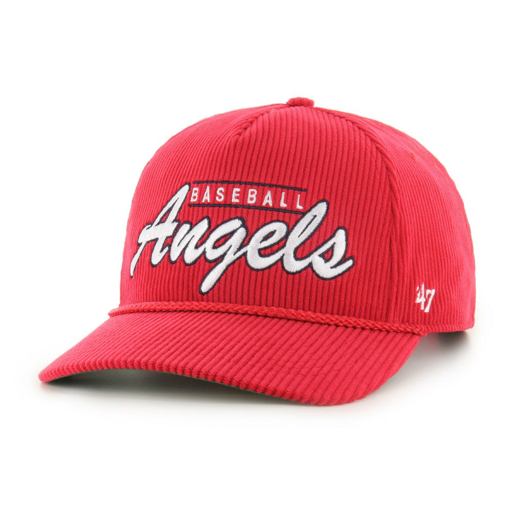 Red Los Angeles Angels '47 Corduroy Hitch Adjustable Hat