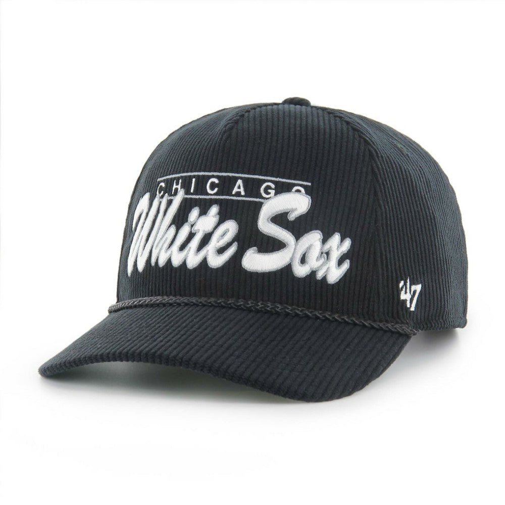 Black Chicago White Sox '47 Corduroy Hitch Adjustable Hat