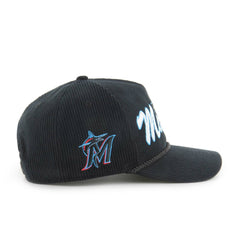 Black Miami Marlins '47 Corduroy Hitch Adjustable Hat