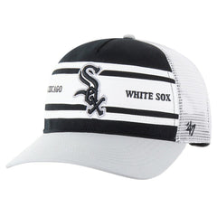 Black Chicago White Sox '47 Gridiron Super Stripe Relaxed Trucker Hitch Adjustable Hat