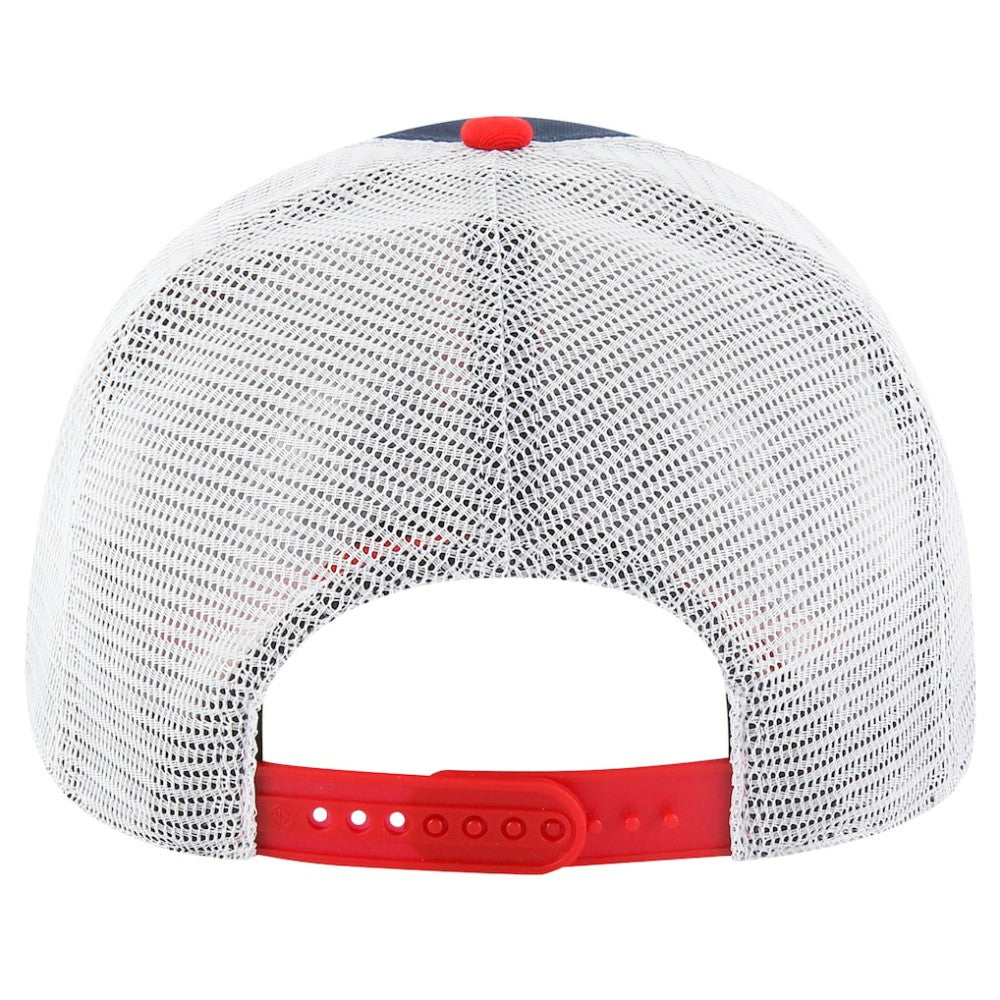Navy Boston Red Sox '47 Gridiron Super Stripe Relaxed Trucker Hitch Adjustable Hat