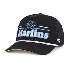 Black Miami Marlins '47 Campscape Hitch Adjustable Hat