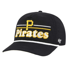 Black Pittsburgh Pirates '47 Campscape Hitch Adjustable Hat