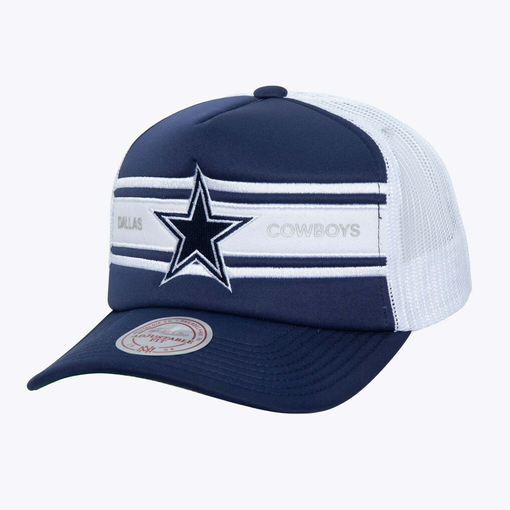 Stripe Front Trucker Adjustable Hat - Dallas Cowboys Hats