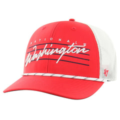 Red Washington Nationals '47 Downburst Trucker Adjustable Hat