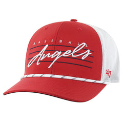 Red Los Angeles Angels '47 Downburst Trucker Adjustable Hat