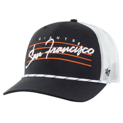 Black San Francisco Giants '47 Downburst Trucker Adjustable Hat