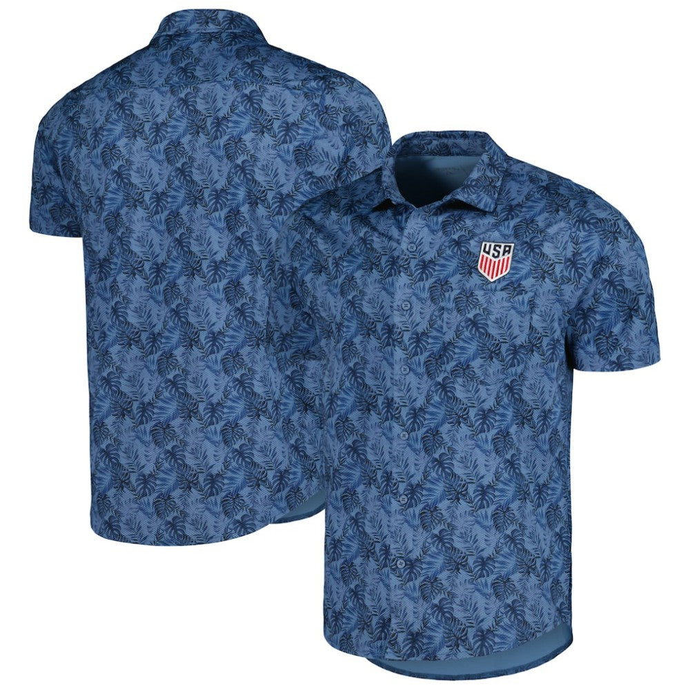 USMNT Antigua Resort Button-Up Shirt