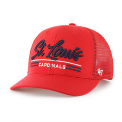 Red St. Louis Cardinals '47 Garner Trucker Adjustable Hat