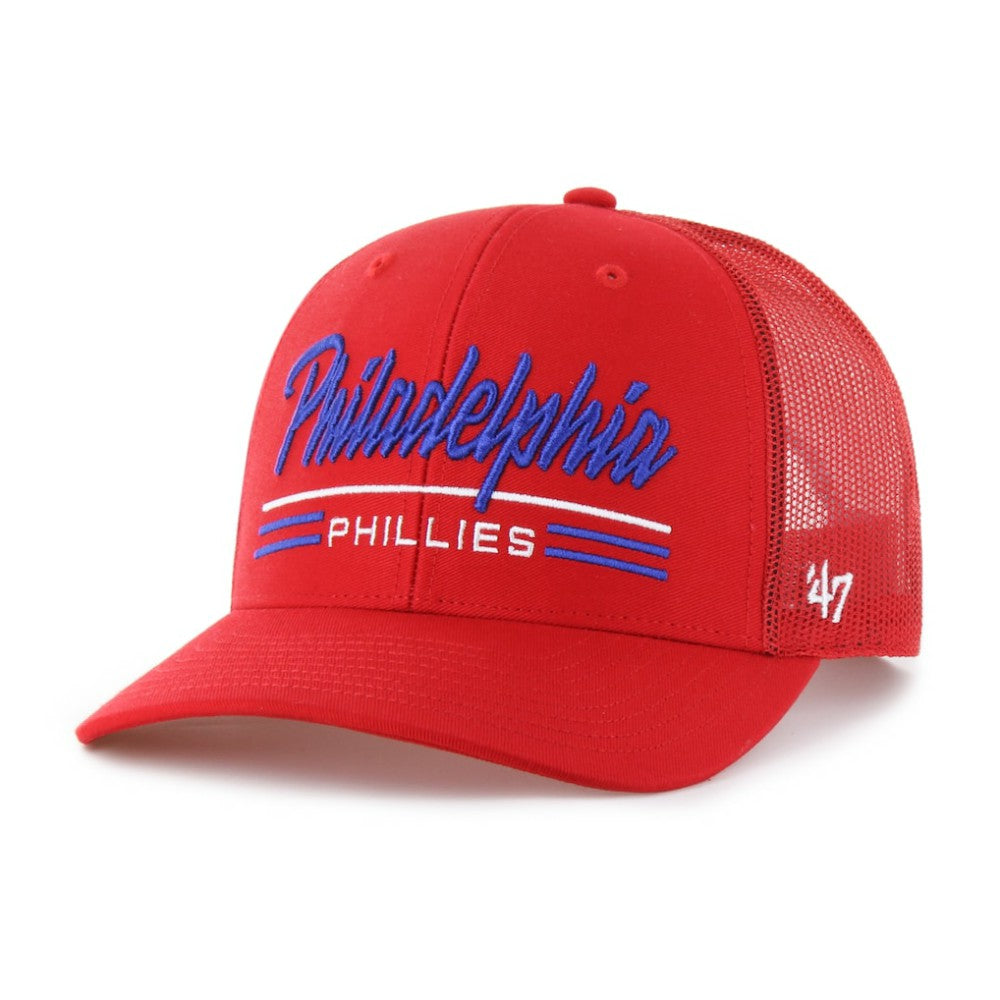 Red Philadelphia Phillies '47 Garner Trucker Adjustable Hat