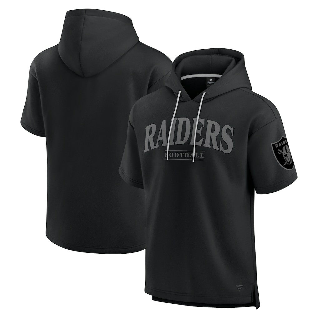 Unisex Elements Ready Short Sleeve Pullover Hoodie - Las Vegas Raiders Hoodies