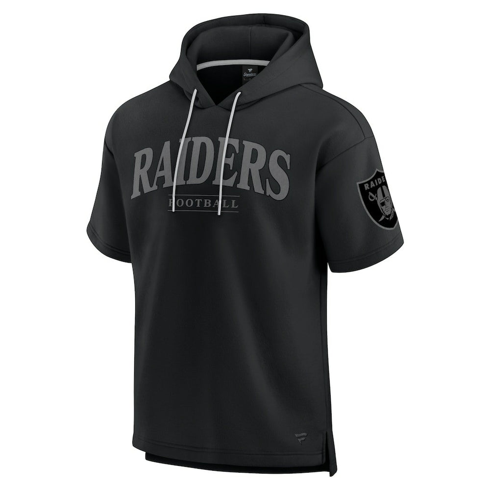 Unisex Elements Ready Short Sleeve Pullover Hoodie - Las Vegas Raiders Hoodies