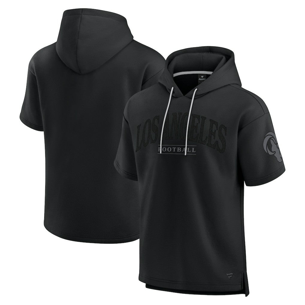 Unisex Elements Ready Short Sleeve Pullover Hoodie - Los Angeles Rams Hoodies