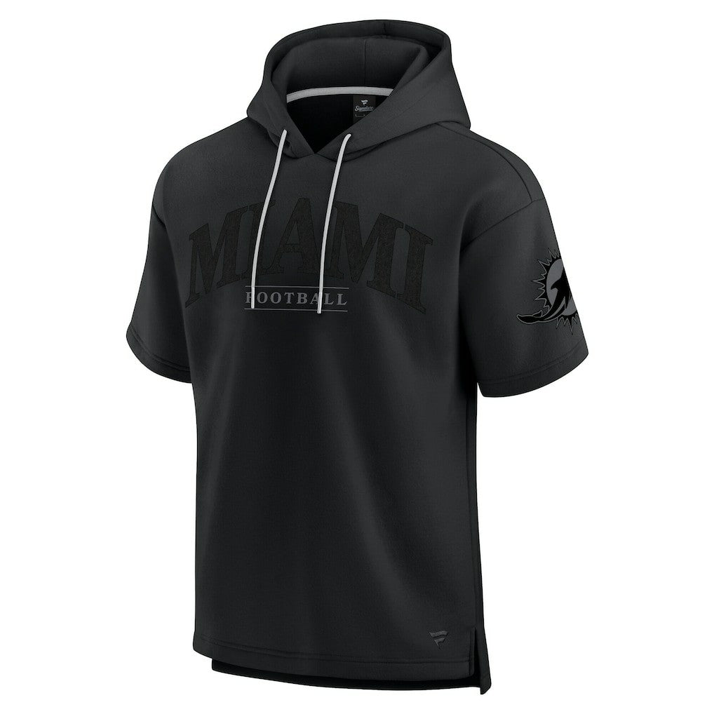 Unisex Elements Ready Short Sleeve Pullover Hoodie - Miami Dolphins Hoodies