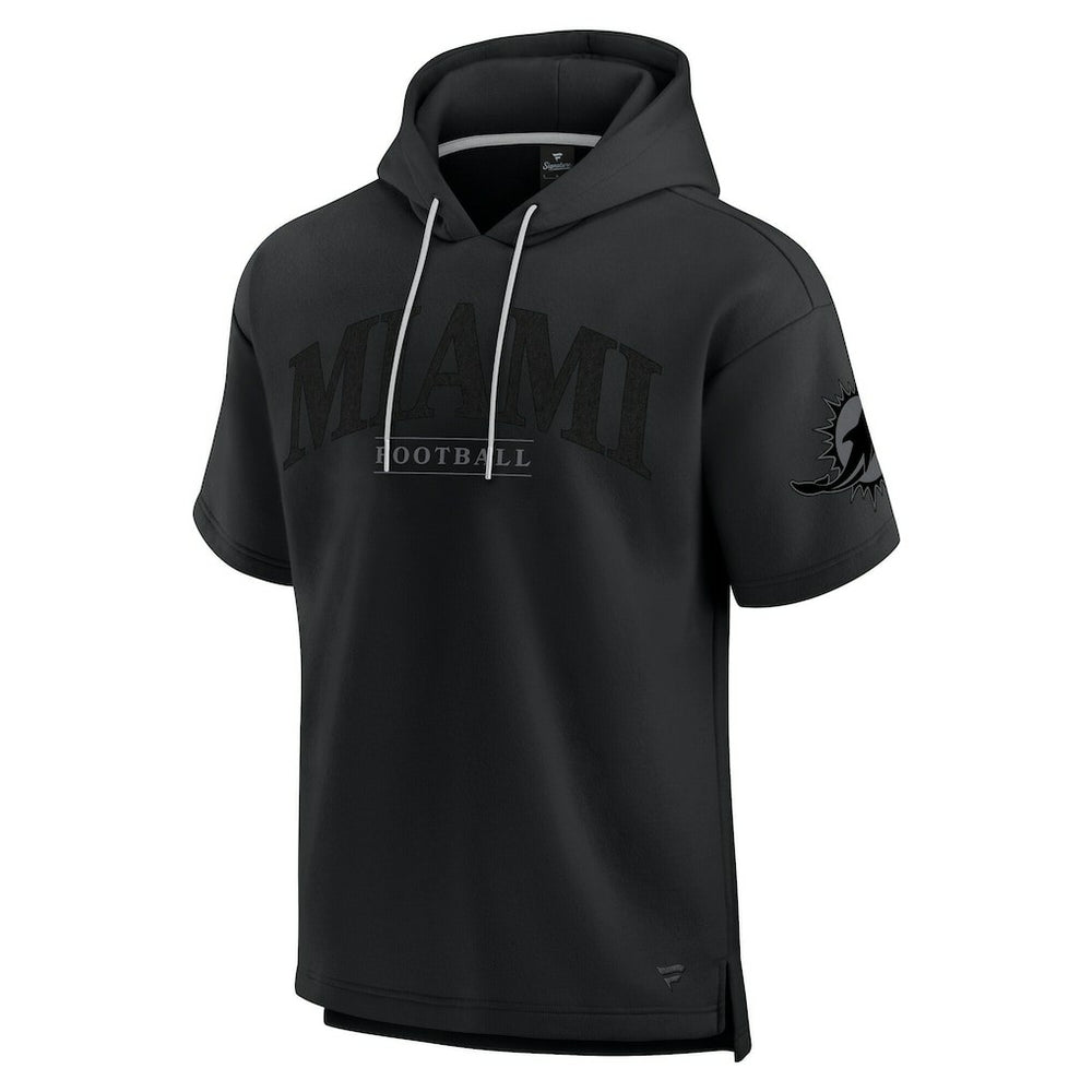 Unisex Elements Ready Short Sleeve Pullover Hoodie - Miami Dolphins Hoodies