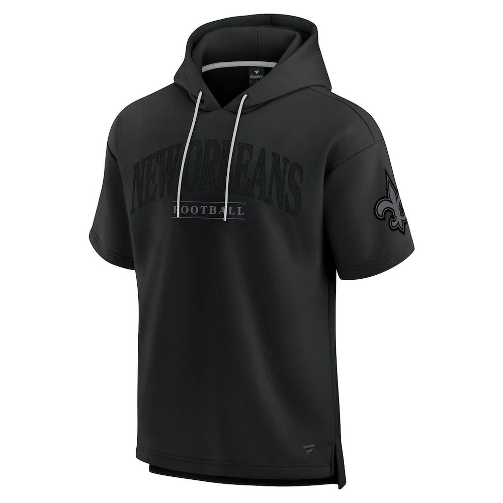 Unisex Elements Ready Short Sleeve Pullover Hoodie - New Orleans Saints Hoodies