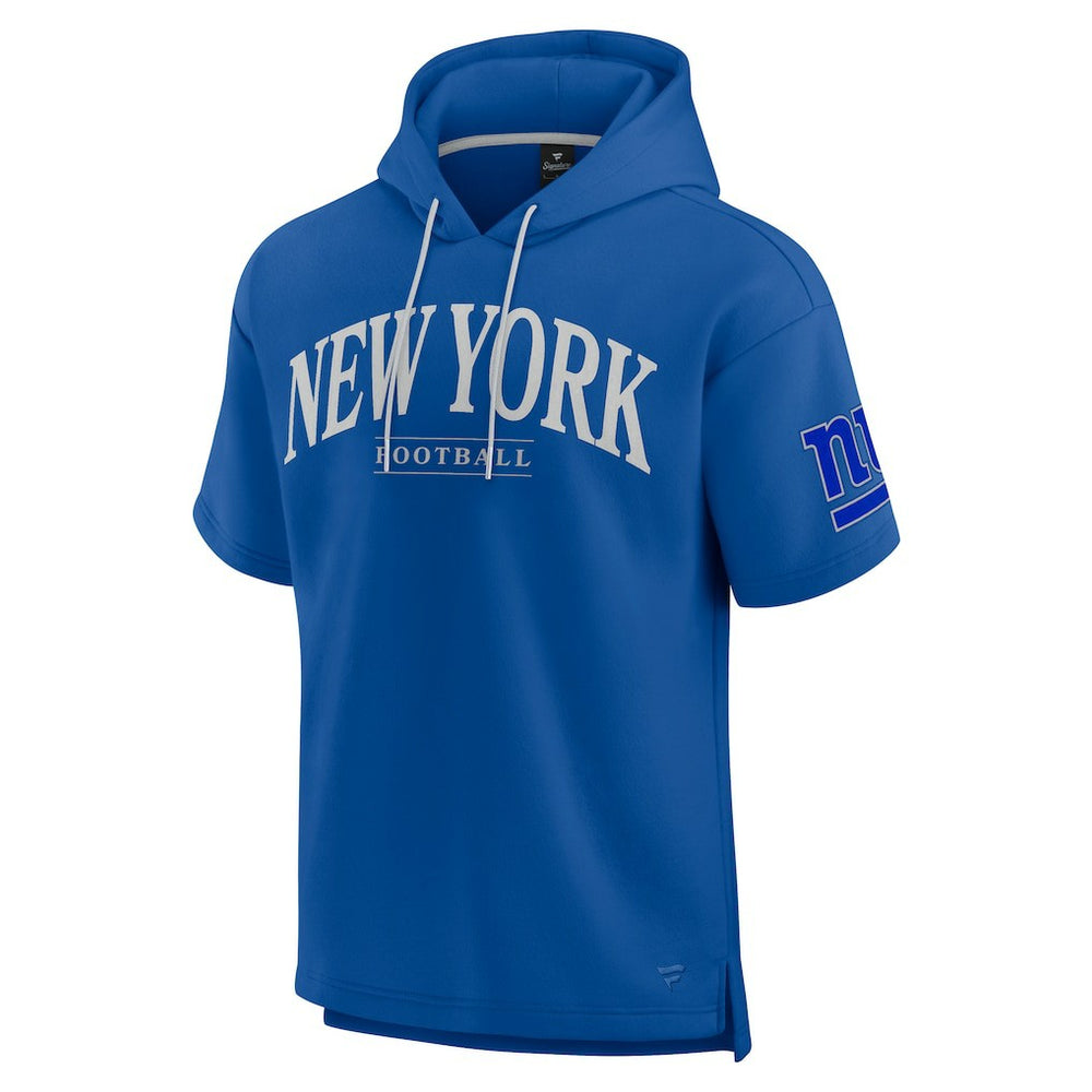 Unisex Elements Ready Short Sleeve Pullover Hoodie - New York Giants Hoodies