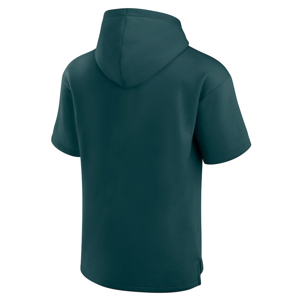 Unisex Elements Ready Short Sleeve Pullover Hoodie - Philadelphia Eagles Hoodies