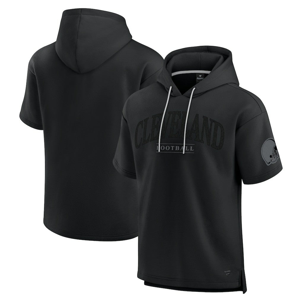 Unisex Elements Ready Short Sleeve Pullover Hoodie - Cleveland Browns Hoodies